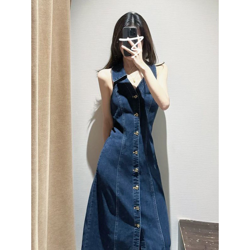 Womens Denim Dresses | Ellison Denim Midi Dress Denim Dresses Denim Dresses