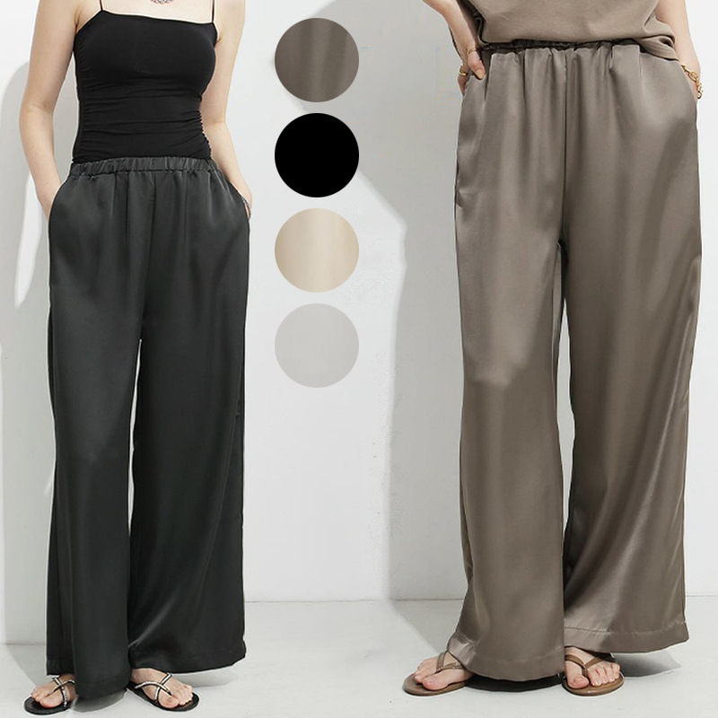 Womens Petites | Petites Norah Wide Leg Satin Pant Pants Pants